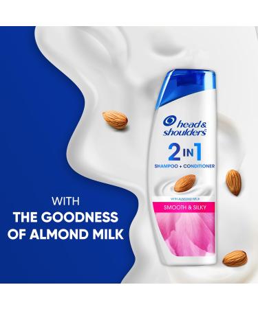 Buy Head & Shoulders Smooth and Silky 2-in-1 Anti Dandruff Shampoo + Conditioner 180ml | International Shipping Available - Buy Online on SooperMarket.com