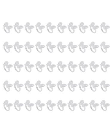 Nail Chart Ring Nail Display Ring 50Pcs/Set Nail Chart Flower Manicure False Tip Polish Gel Color Display Tool for Nail Art Color Display Tool(4#)