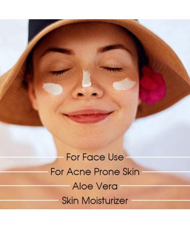 Moisturizing Sunscreen Lotion SPF 75 with Aloe Vera - Acne-Prone Skin | UVA UVB Protection | 3oz - Buy Online on SooperMarket.com