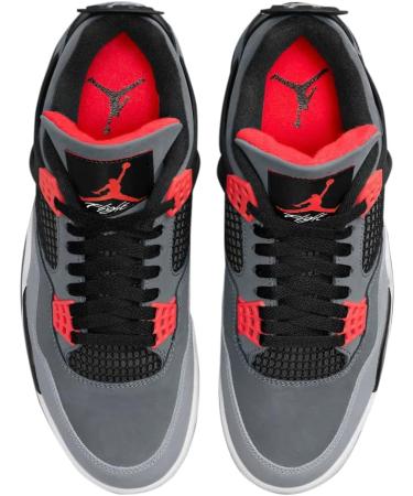 Nike Men's Air Jordan 4 Retro OG Basketball Shoes - Dark Grey Infrared 23 Black - International Shipping Available - Buy Online on SooperMarket.com