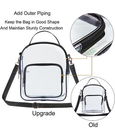 Clear Crossbody Stadium Approved Tote Bag for Concerts & Sports Events - Buy Online on SooperMarket.com