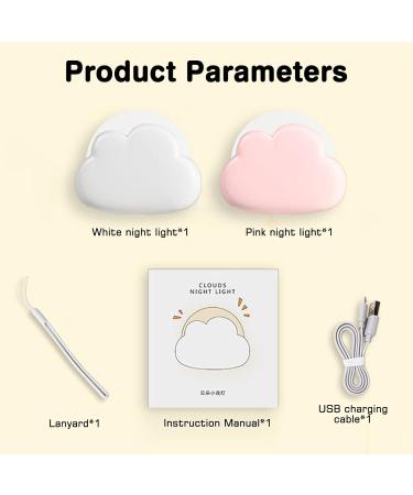 Buy Aicharynic LED Night Light - Dimmable Baby Room Lamp with USB Charging | Perfect Gift for Women & Girls - Buy Online on SooperMarket.com