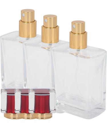Verdant Touch Perfume Bottle Glass Perfume Bottle 50ml Refillable Atomizer Dispenser Liquid Makeup Container Red - Buy Online on SooperMarket.com