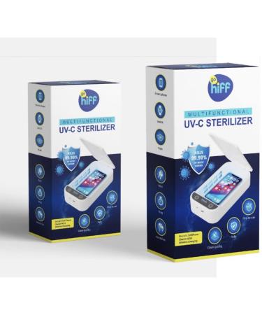 UV Phone Sanitizer and Charger Box | Quick 5 min Sanitizer | Can be Used While on The go | USB Compatible Charging | iOS Android Smartphones Watch Tools Keys - Buy Online on SooperMarket.com