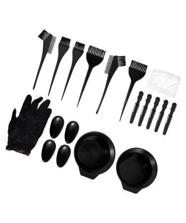 Mikinona 1 Set Hair Coloring Tools Hairdressing Clips Hair Mixing Bowl Hair Tinting Bowl Hair Color Brush Dye Mixing Bowl Professional Styling Tools Hair Coloring Kit Plastic Hair Dye Cloak