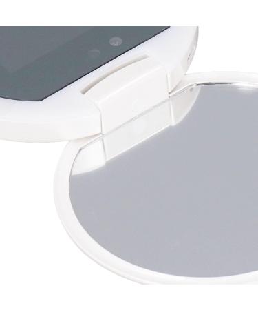 Sunscreen Testing Mirror 2X Magnification Touch Control UV Camera Mirror with LED Light 3.5 Inch Handheld Pocket Mirror for Travel Outdoor - Buy Online on SooperMarket.com