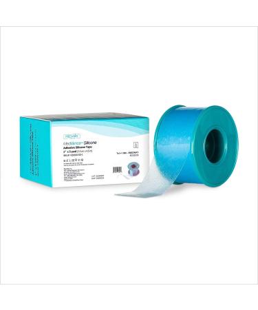 MedVance Soft Silicone Tape with Perforation for Easy Cut Size - 1 Width (1 Pack  5 Yards)
