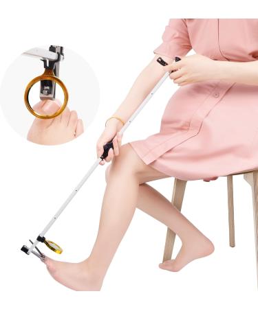 Foldable Long Handle Toenail Clippers with Magnifier Ideal for Seniors & Overweight Patients | 24 Inch Easy Carry Scissors - Buy Online on SooperMarket.com