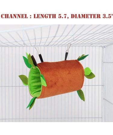 5pcs Hamster Hanging Cage Accessories Set: Leaf Wood Design Hammock, Swing, Ropeway Channel - for Guinea Pig, Rat, Birds, Parrot, Gerbil, Sugar Glider, Squirrel - Buy Online on SooperMarket.com