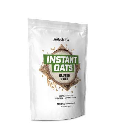 Biotechusa instant oats gluten free gluten -free porridge rich in fiber protein source without preservatives 1 kg without taste