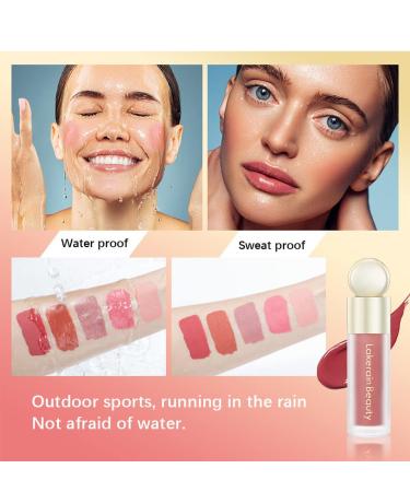 Natural Matte Liquid Blush - Dewy Cheek Tint with Lightweight Moisturizing Formula (02) - Buy Online on SooperMarket.com