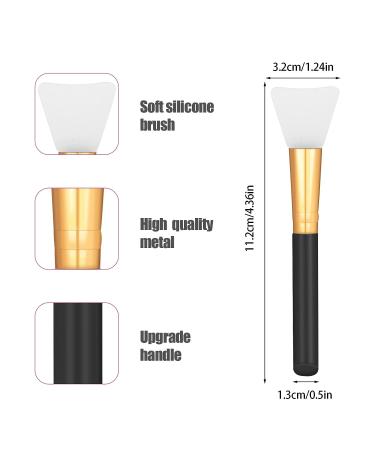 2 PCS Silicone Face Mask Brushes - Beauty Tool Applicator for Facial Mud Masks - Soft Hairless Body Lotion Applicator Brush - Makeup Tools for Women and Girls in Black - Buy Online on SooperMarket.com