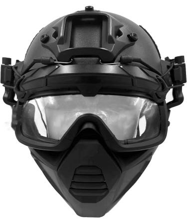 Fast Airsoft HelmetAirsoft Tactical Paintball Half Face Protection Mask and Goggles Set  for Paintball CS Game Set BK General type - Buy Online on SooperMarket.com