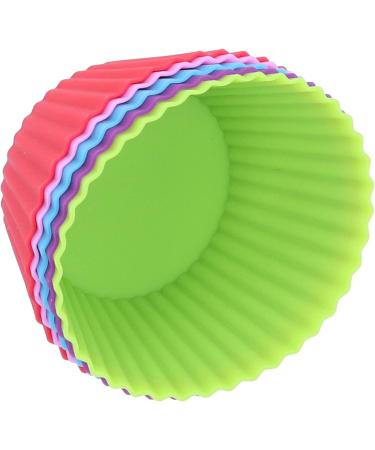 Silicone Cup Delaman 10Pcs Silicone Cup Resuable Food Grade Cake Mold Cupcake Liners for Bakery Home - Buy Online on SooperMarket.com