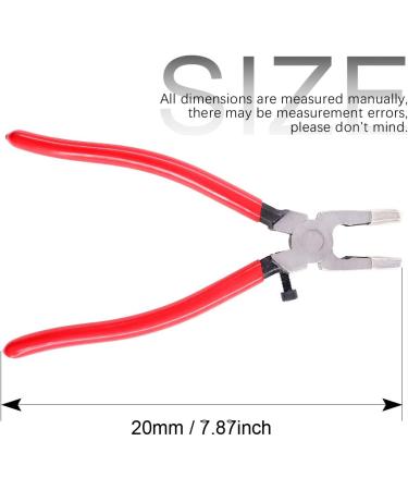 Swpeet Heavy Duty Key Fob Pliers Tool with Glass Running Pliers - Curved Jaws for Stained Glass Work - Rubber Tips for Key Fob Hardware Install - 1Pcs - Buy Online on SooperMarket.com