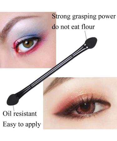 100 Pcs Disposable Eyeshadow Sponge Set | Bulk Dual Sided Applicators Brushes (2 Sizes) - Buy Online on SooperMarket.com