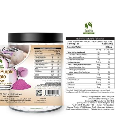 9x Sweet Purple Potato Powder (200g / Can) - Buy Online on SooperMarket.com