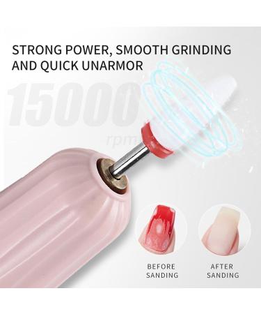 DASHIELL Cordless Nail Drill - 2 in 1 Electric Nail Drill Professional Nail File Nail File with Small UV Light Portable Electric Manicure Pedicure Kit for Acrylic Gel Nails Polishing Curing - Buy Online on SooperMarket.com