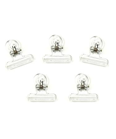 5 transparent pinch clamps. For pinching the perfect C-curve.