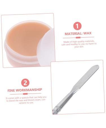 Mikinona Halloween Scar Cream Makeup Set - Special Effects Skin Wax Modeling Putty & Spatula for Halloween Makeup - Buy Online on SooperMarket.com