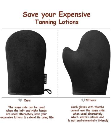 YVOIER Self Tanning Mitt Applicator - Fake Tan Mitt with Inner Elastic Finger Loops Set of 3 Self Tan Mitt Tanning Gloves with Mini Tan Mitt Lotion Applicator for Back for a Natural Streak-Free Look - Buy Online on SooperMarket.com