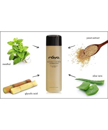 RAYA Blemish Control Astringent 8 oz | Facial Toner for Oily & Break-Out Skin | Normalize pH & Regulate Oil | Vitamin B Infused | Perfect for Teens - Buy Online on SooperMarket.com