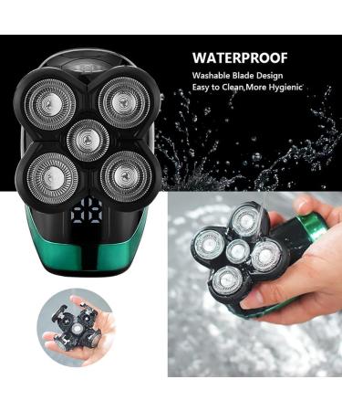 Buy Electric Shaver with 5 Floating Heads - 5 in 1 Rechargeable Men s Razor Hair Clipper Facial Brush & Nose/Ear Trimmer - Fast International Shipping - Buy Online on SooperMarket.com