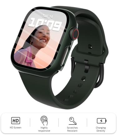 Fullife 6-Pack PC Matte Case with Tempered Glass Screen Protector Compatible with Apple Watch Series 6/5/4/SE Overall Shockproof Bumper for iWatch.40mm (Green/Blue/Red/Midnight/Starlight/transparent) Green/Blue/Red/Midnight/Starlight/Clear 40mm - Buy Online on SooperMarket.com