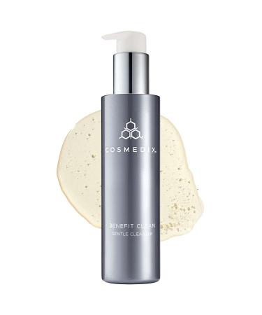 COSMEDIX Benefit Clean Gentle Face Cleanser Gel - Hydrating Face Wash  Pore Minimizer  Acne Treatment  Makeup Remover  Oil Cleanser for Clean  Glowing Skin - Grapefruit Oil  Amaranth  Sandalwood