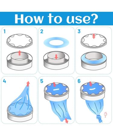 Cliunt Diaper Pail Refill Film - 10PCS Cassettes (4.5m Blue) | Compatible with All Diaper Pails | International Shipping - Buy Online on SooperMarket.com