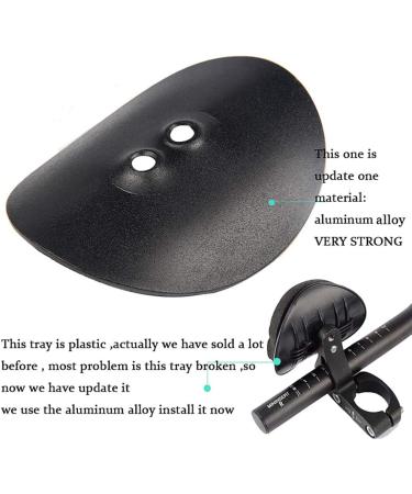 RCKHROS Aero Bars | Aluminum Alloy Black | Bicycle Armrest Handlebars for Mountain and Road Bike Racing - Buy Online on SooperMarket.com