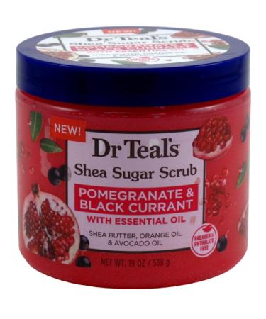 Dr. Teal's - POMEGRANATE & BLACK CURRANT - Shea Sugar Scrub with essential oils