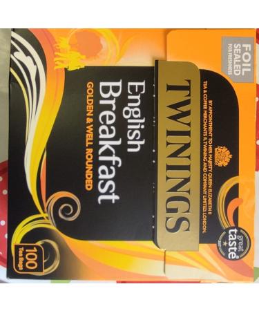 Twinings English Breakfast 100 Tea Bags 250g Beetroot 100 Count (Pack of 1)