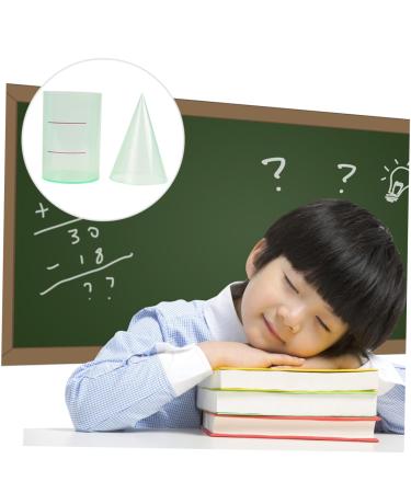 Healeved 2 STK Cylinder Cone Educational Model - Math Teaching Device & Demonstrator Toy | Perfect for Geometry Learning - Buy Online on SooperMarket.com