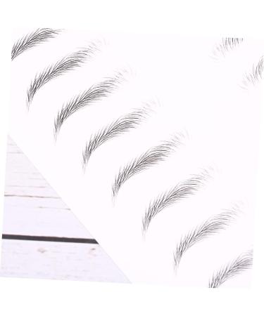 Gogogmee Artificial Eyebrow Patch 2 Sheets Black Stickers Brow Tatoo Eyebrow Makeup Tools s 3 Proof Patch - Buy Online on SooperMarket.com