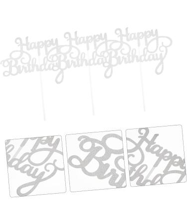 Warmhm Cupcake Toppers Birthday 20pcs Birthday Cake Insert Paper Bath Products Glitter Baby Cake Topper Birthday - Buy Online on SooperMarket.com