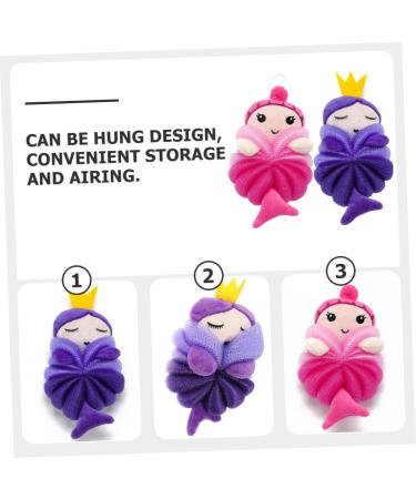 Angoily 4 Pcs Cartoon Bath Balls | Luffa Shower Sponge & Exfoliating Body Scrubbers for Kids - International Shipping Available - Buy Online on SooperMarket.com