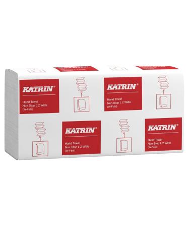 3000 Katrin folding towels / towel paper Classic non-stop L2 leaf dimension: 24 x 32 cm interfalz / interfold packaging unit: 25x120 3000 cloths in a practical cell phone pack # white 150 pieces (20 pack)
