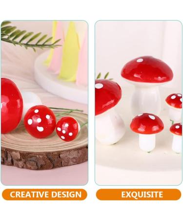 Didiseaon 30pcs Mini Foam Mushroom: Cupcake Toppers Food Picks Cute Tiny Mushrooms Dessert Decoration for Woodland Theme Birthday Party Garden Ornament Flower Pots Bonsai Micro Landscape - Buy Online on SooperMarket.com