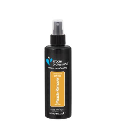 GROOM PROFESSIONAL Miracle Remover Dog Spray for Removing Stains - Dog Coat Stain Remover - Pet Coat Correction Spray for Dogs - Moisturises Whilst it Removes Stains 200ml