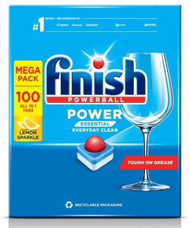 Finish Dishwasher Tablets All In 1 Powerball XXXL Lemon 100 Tablets