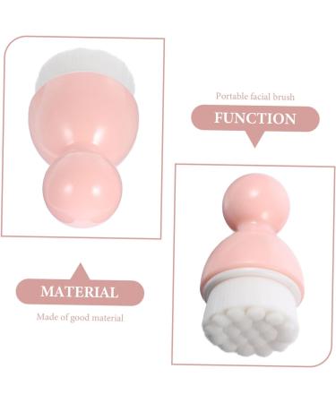 HAPINARY 1pc Cleansing Brush Portable Cosmetic Brush Simple Face Brush Beauty Face Brush Silicone Blackhead Brush Face Scrubbers Pink The Face Artificial Fiber Wool Washbasin - Buy Online on SooperMarket.com