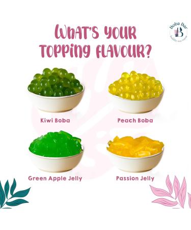 Boba Bar London | Happy Bundle Milk Bubble Tea Kit | 4 Milk Tea Flavours | 4 Boba & Jelly Toppings | Tapioca Pearls | 4 Bamboo Straws | 4 Tea Bags | Boba Bar London | Happy Bundle Milk Bubble Tea Kit | 4 Milk Tea Flavours | 4 Boba & Jelly Toppings | Tapio - Buy Online on SooperMarket.com