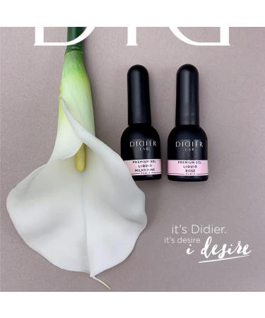 Didier Lab Premium Milky Pink Builder Gel 10ml - Nail Strengthener & Extension in a Bottle - LED UV Builder Gel for Nail Repair & Hardening - Ideal with Nail Forms - Buy Online on SooperMarket.com