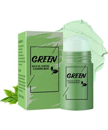 Green Tea Mask Stick Green Mask Stick Green Tea Deep Cleanse Mask Stick Clay Mask Purifying Oil Control Clean Solid Mask Face Moisturizing Acne Deep Pore Cleansing for All Skin Types - Buy Online on SooperMarket.com