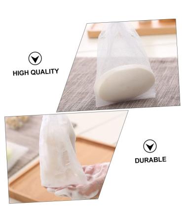 Buy NOLITOY 100 Pcs Soap Bag Foam Net - Mesh Soap Pouch & Saver for Body & Facial - White Shower Loofah - 12x9CM - Perfect for International Shipping - Buy Online on SooperMarket.com