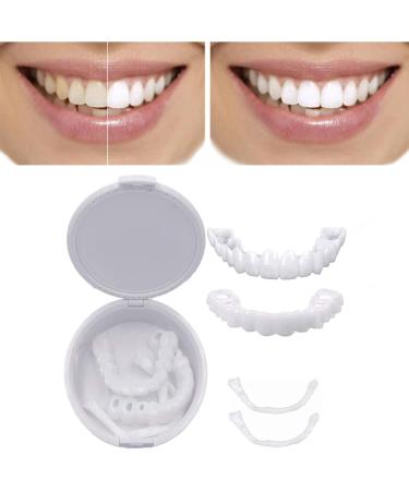 Tistics False Teeth Veneers | Temporary Dentures & Immediate Veneers | Cosmetic Tooth Solutions | Tooth Whitening for Men & Women - 2 Pairs - Buy Online on SooperMarket.com