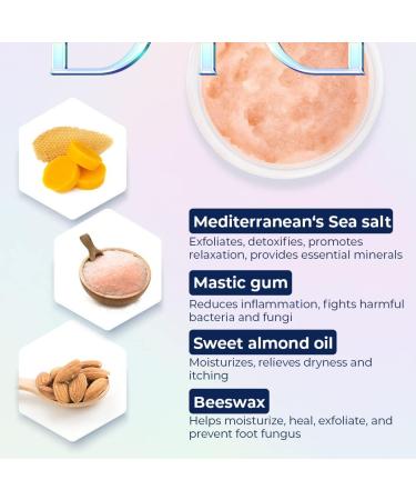 Didier Lab Beaut Premium Foot Scrub - Natural Ingredients for Exfoliation, Cleansing, and Moisturizing - 260g - Buy Online on SooperMarket.com