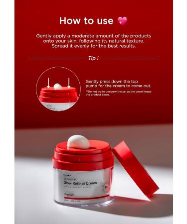 Hanskin Retinol Facial Cream - Anti-Aging Moisturizer for Fine Lines & Wrinkles | Korean Skincare | 50ml - Revitalize & Firm Skin - Buy Online on SooperMarket.com