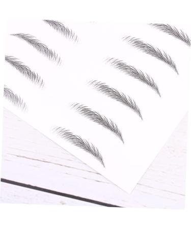 Housoutil Black Eyebrows 2 Pairs Simulation Eyebrow Stick-on Brows Artificial Eyebrow Patch Eyebrow Stickers Water Proof 3d - Buy Online on SooperMarket.com